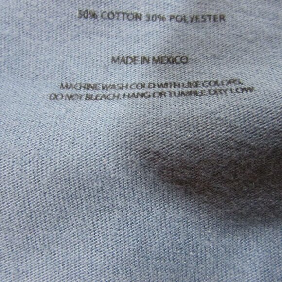 Hooey Men's LG Short Sleeve Cowboy Surf Shark Logo Graphic T-Shirt Dark Denim - Picture 3 of 3